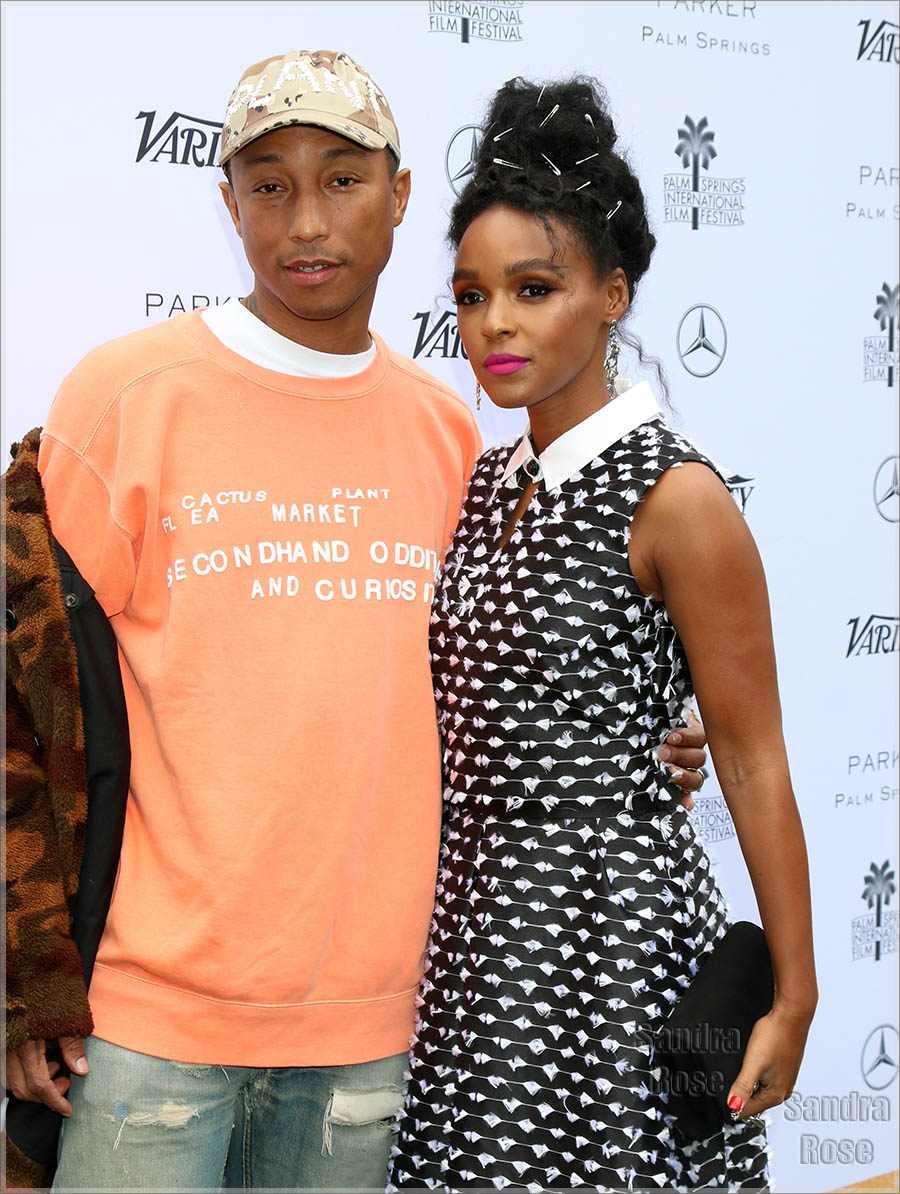 Pharrell and Janelle in Palm Springs