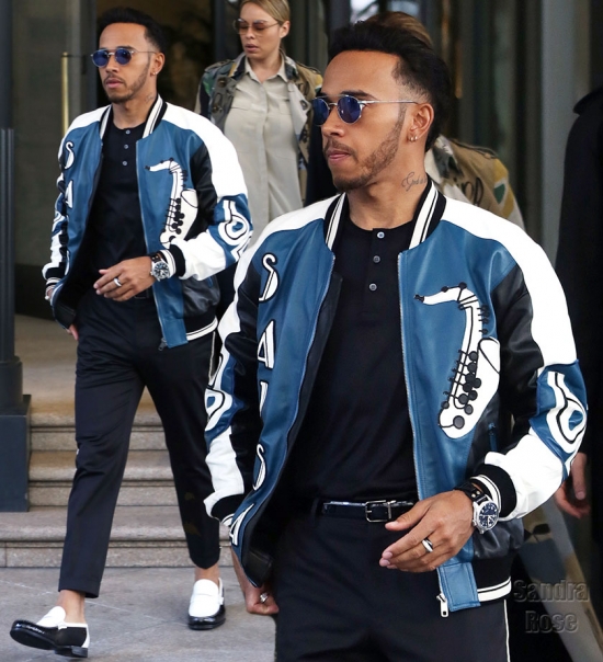 Celebrity Style: Lewis Hamilton Wearing Dolce & Gabbana | Sandra Rose
