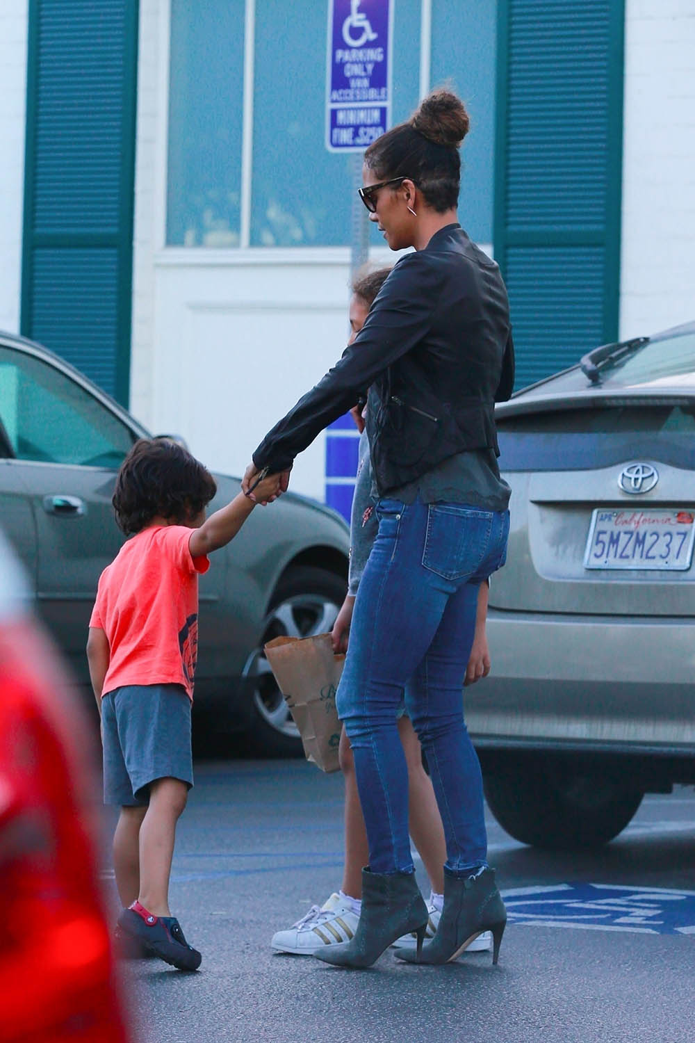 Halle Berry, Nahla Aubry and Maceo Rodriguez