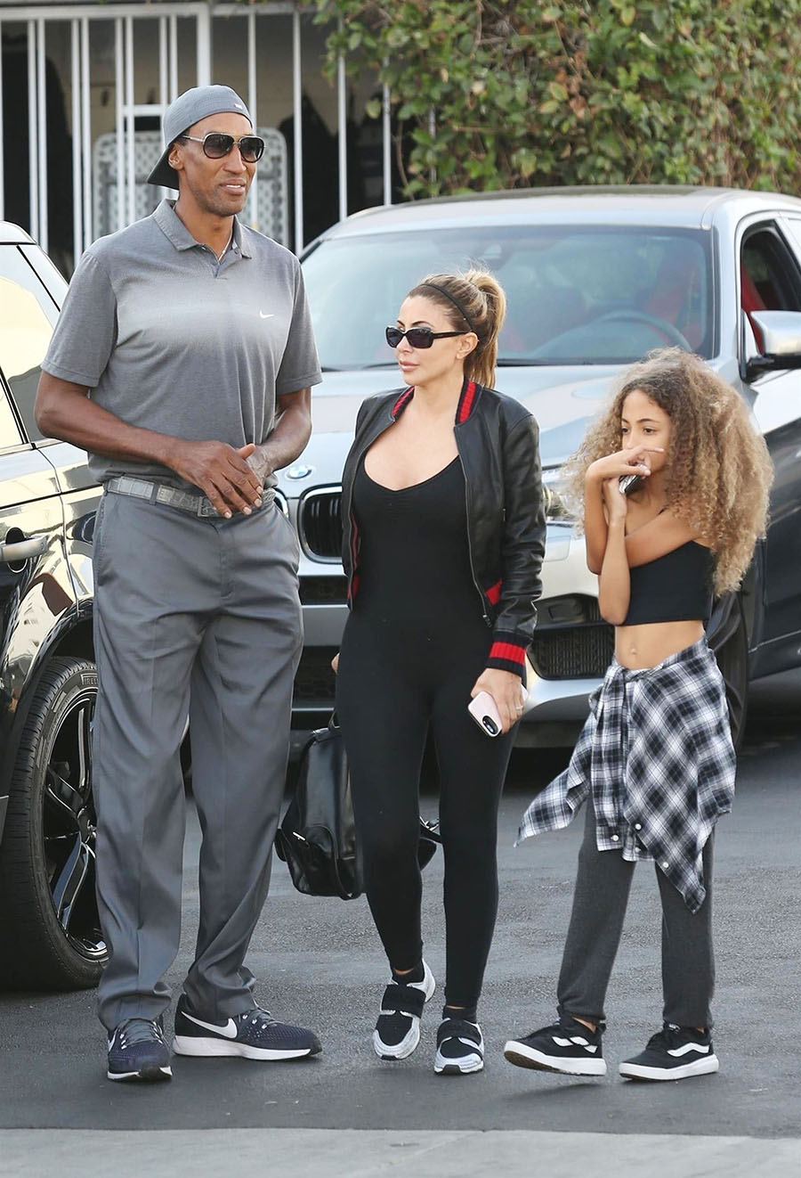 Scottie, Larsa and Sophia Pippen