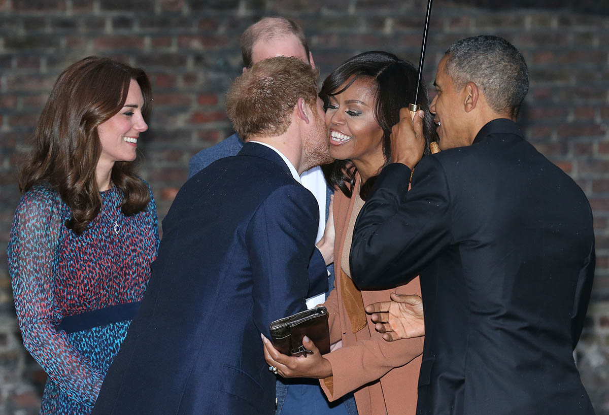 The Obamas Dine At Kensington Palace