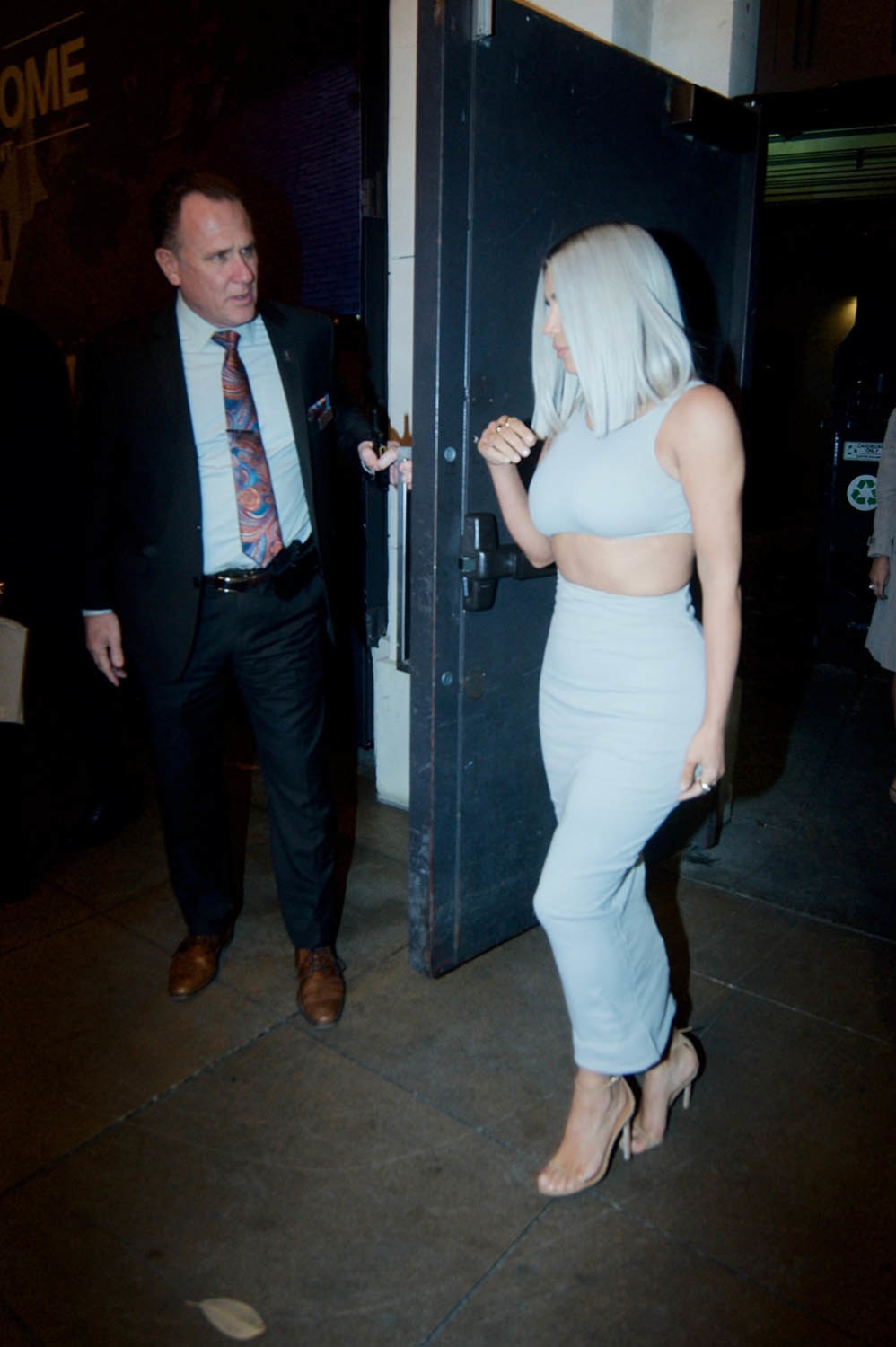 Kim Kardashian leaving an event at The Grove