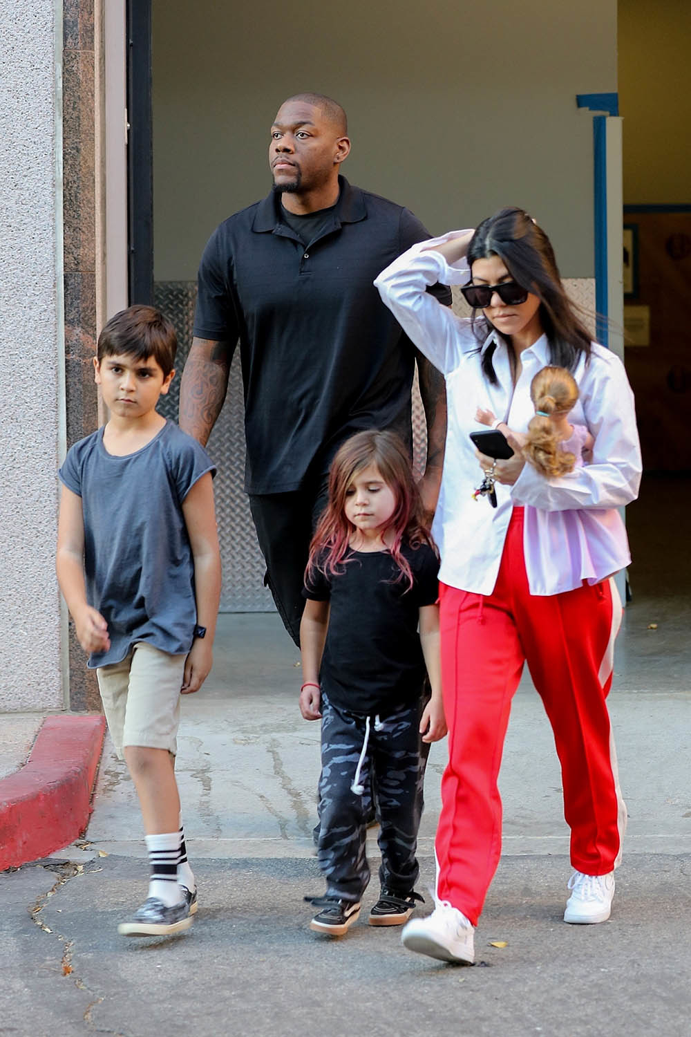 Kourtney Kardashian and kids Mason and Penelope