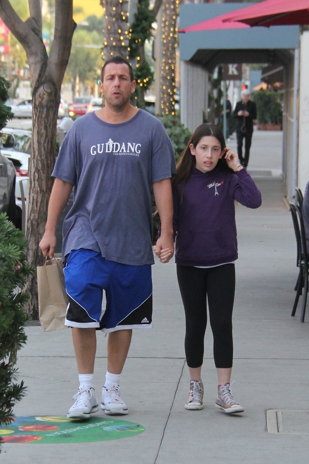 Adam Sandler & daughter Sadie Christmas shopping