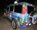 Justin Bieber Christmas wrap Mercedes G-wagon