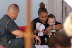 Janet Jackson feeds baby son Eissa in Miami Beach, Florida