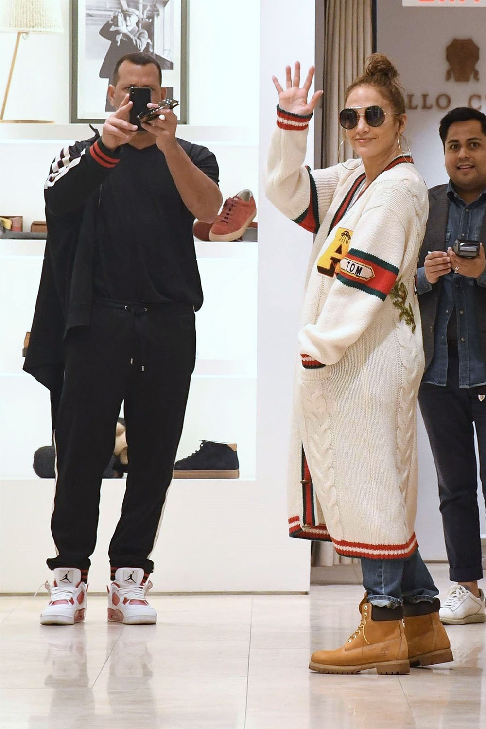 Jennifer Lopez and Alex Rodriguez shopping at Tom Ford in Beverly Hills