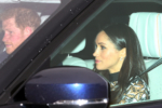 Prince Harry & Meghan Markle arrive to Queens Christmas Lunch