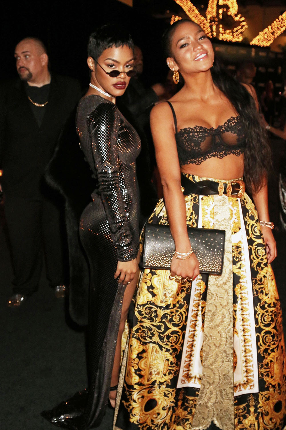 Temana Taylor and Cassie at Sean Combs; New Year's Eve party at his mansion on Star Island