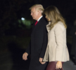 President Donald Trump, Melania Trump and son Barron return from Florida