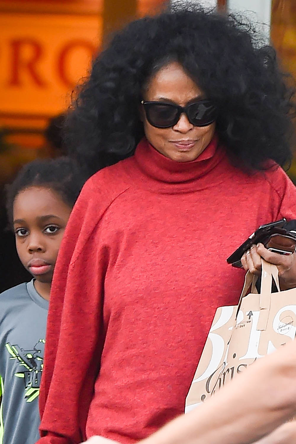 Diana Ross and grandson Raif Henok Kendrick go grocery shopping