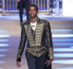 Christian Combs walks for Dolce & Gabbana during Milan Fashion Week