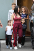 Kourtney Kardashian babysits her niece North West and Scottie and Larsa Pippen's kids