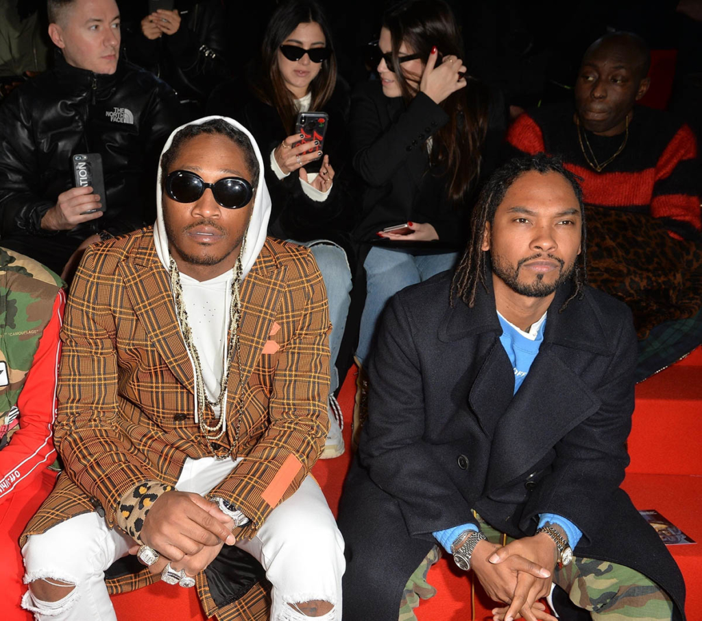 Future, Miguel at the Off/White Fashion Show in Paris