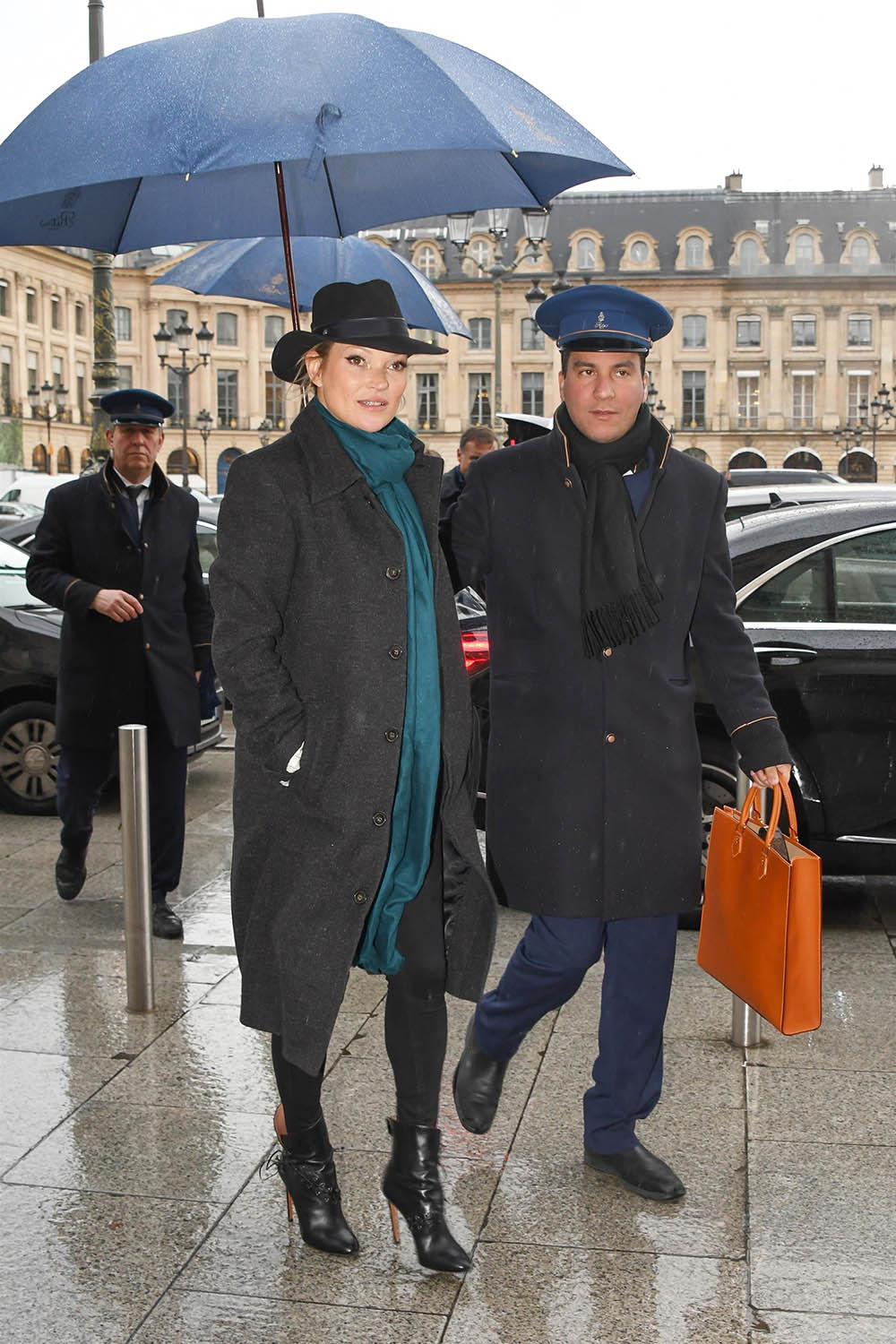 Kate Moss and Nikolai von Bismark arrive back at the Ritz Hotel