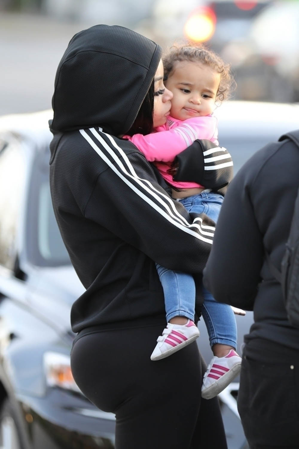 Blac Chyna and daughter Dream at the park