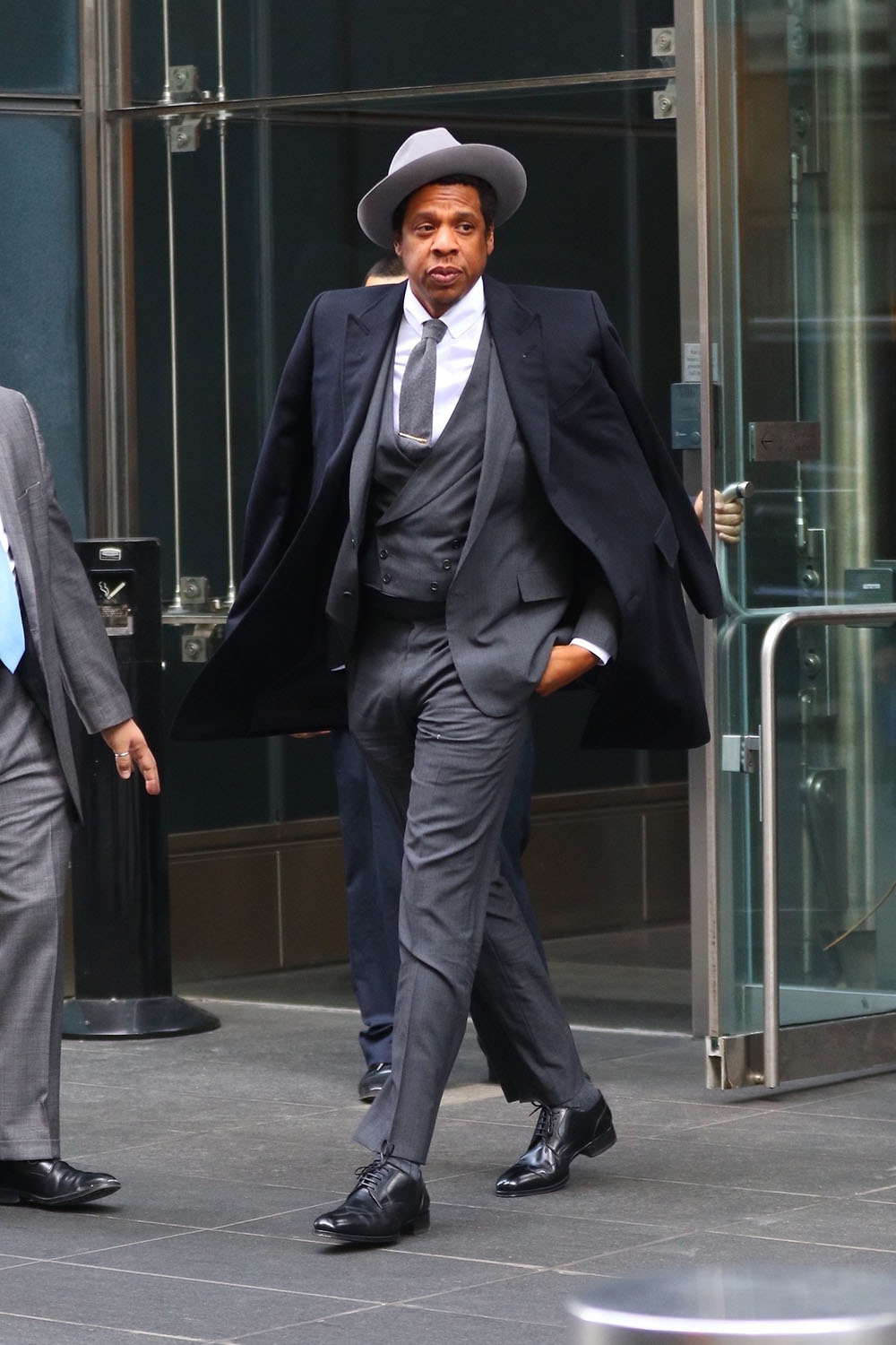 Jay Z is spotted in NYC eating to his Roc Nation The BRUNCH