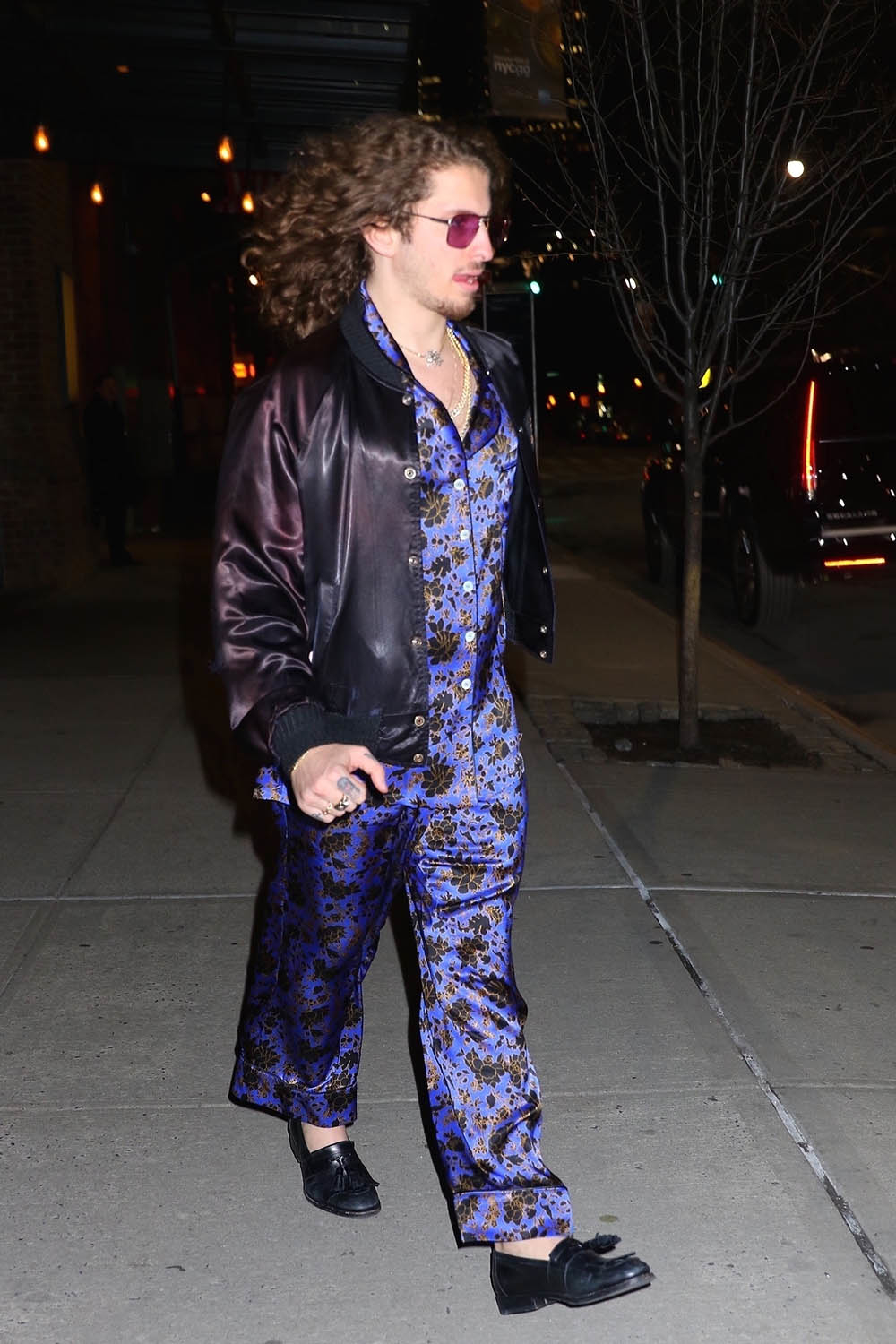 Rita Ora and boyfriend Andrew Watt wearing street pajamas