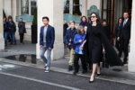 Angelina Jolie takes her kids to the Louvre in Paris