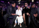 Jay-Z, Blue Ivy Carter and Beyonce attend the 60th Annual GRAMMY Awards
