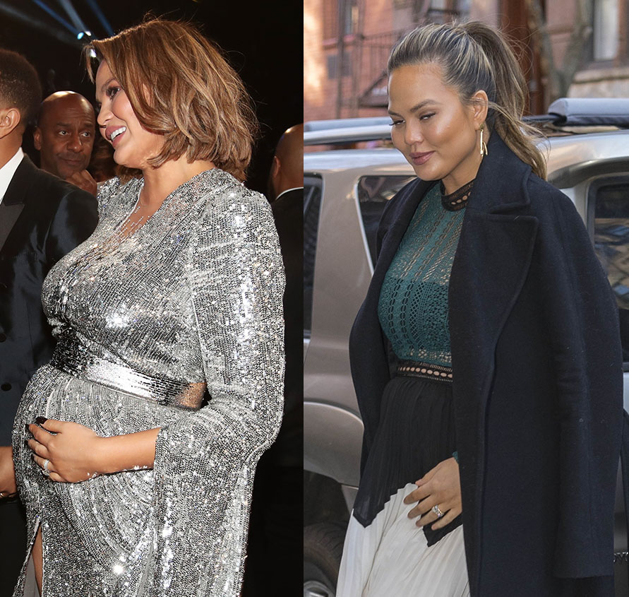 Chrissy Teigen baby bump