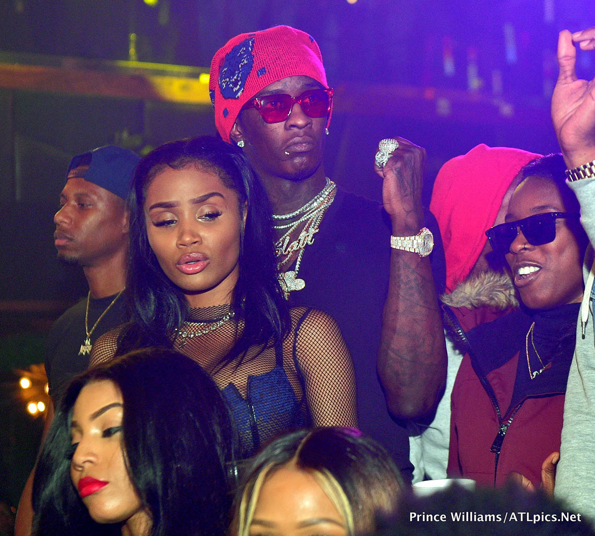 Young Thug & Jerrika Karlae at Big Bank Black 'No Cap' Party at Gold Room