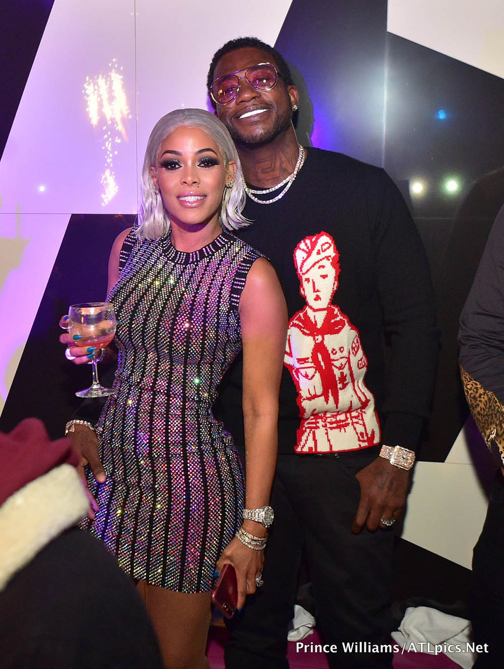 Keyshia Ka'Oir & Gucci Mane celebrate her 33rd birthday at Gold Room