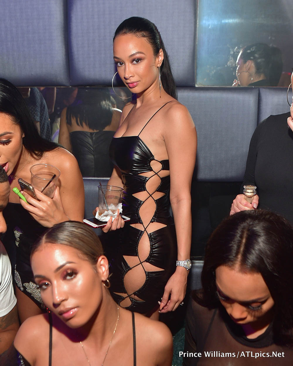 Draya Michele, Justin Combs, Quincy Brown at SL Lounge