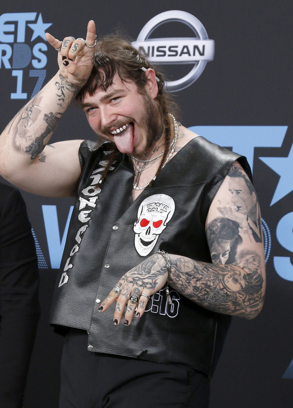 Post Malone attend BET Awards 2017 in Los Angeles