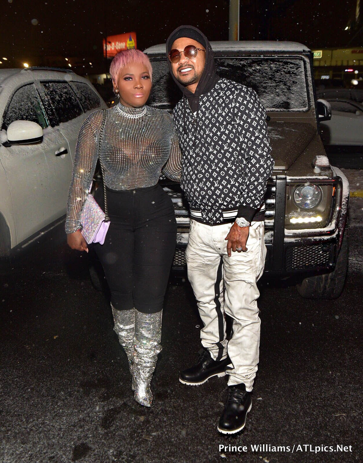 Premadonna and husband Buck at Big Bank Black 'No Cap' Party at Gold Room