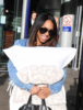 Malika Haqq seen arriving at Manchester Piccadilly Train Station