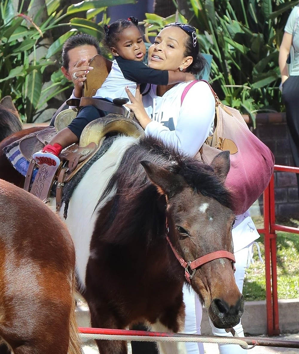 LisaRaye McCoy and granddaughter Bella Rae in Studio City