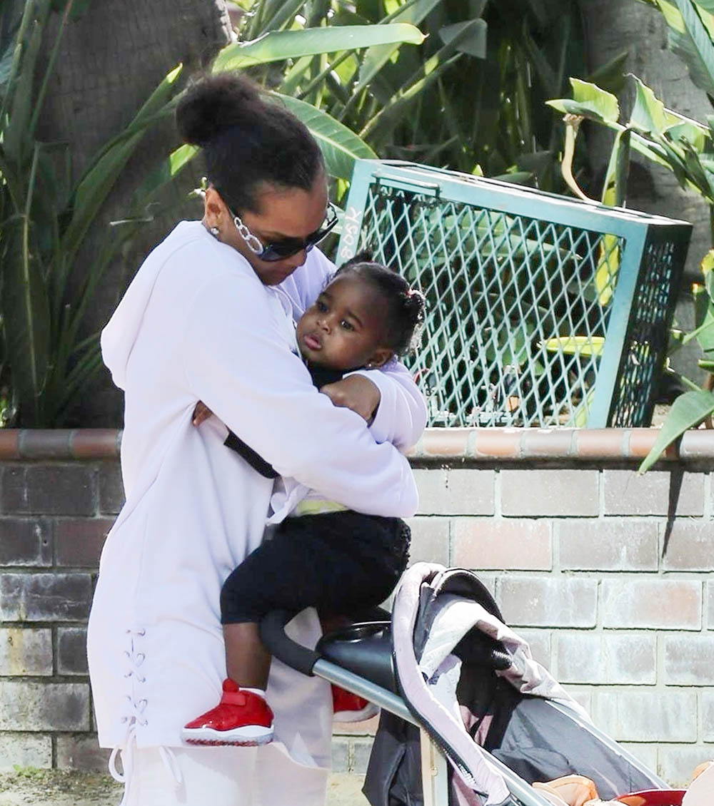 LisaRaye McCoy and granddaughter Bella Rae in Studio City