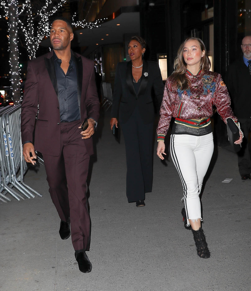 Michael Strahan & Kayla Quick go to see Black Panther with Robin Roberts & Amber Laign