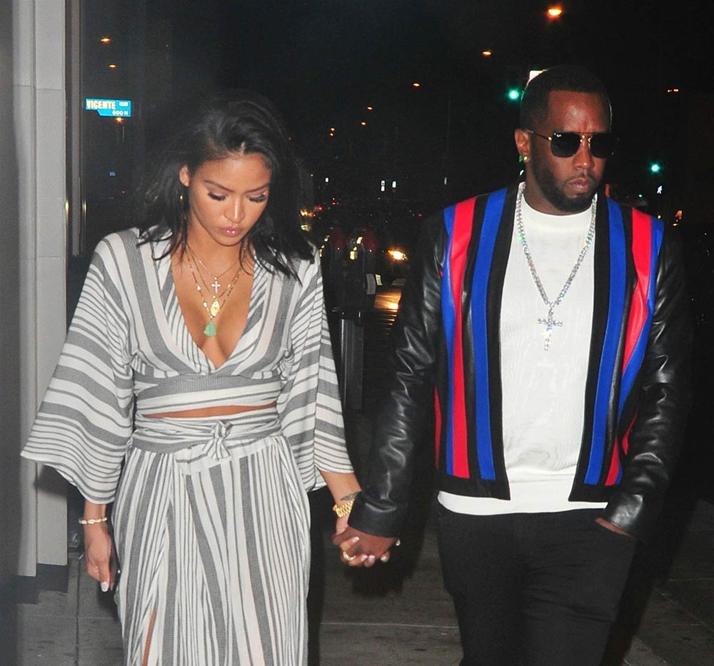 Sean "Puffy" Combs and Cassie Ventura at Catch LA for Dinner