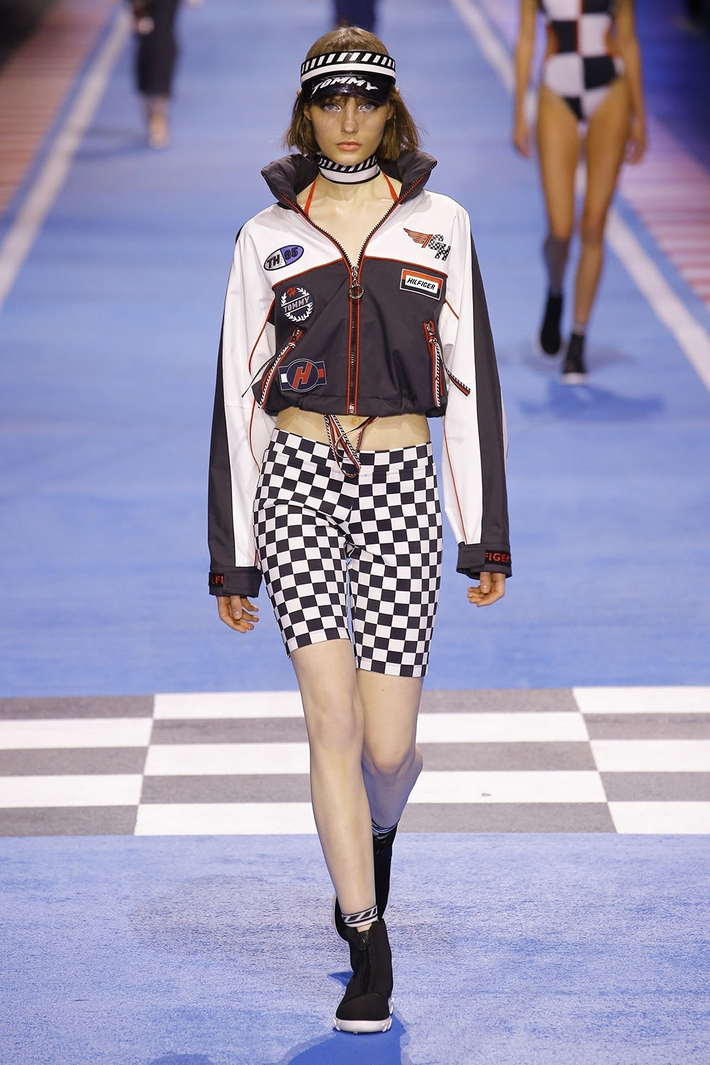 Fran Summers at The Tommy Hilfiger fashion show in Milan