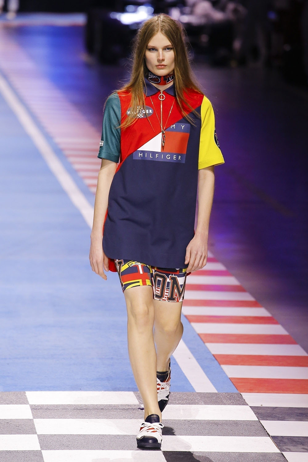 Adela Stenberg at The Tommy Hilfiger fashion show in Milan