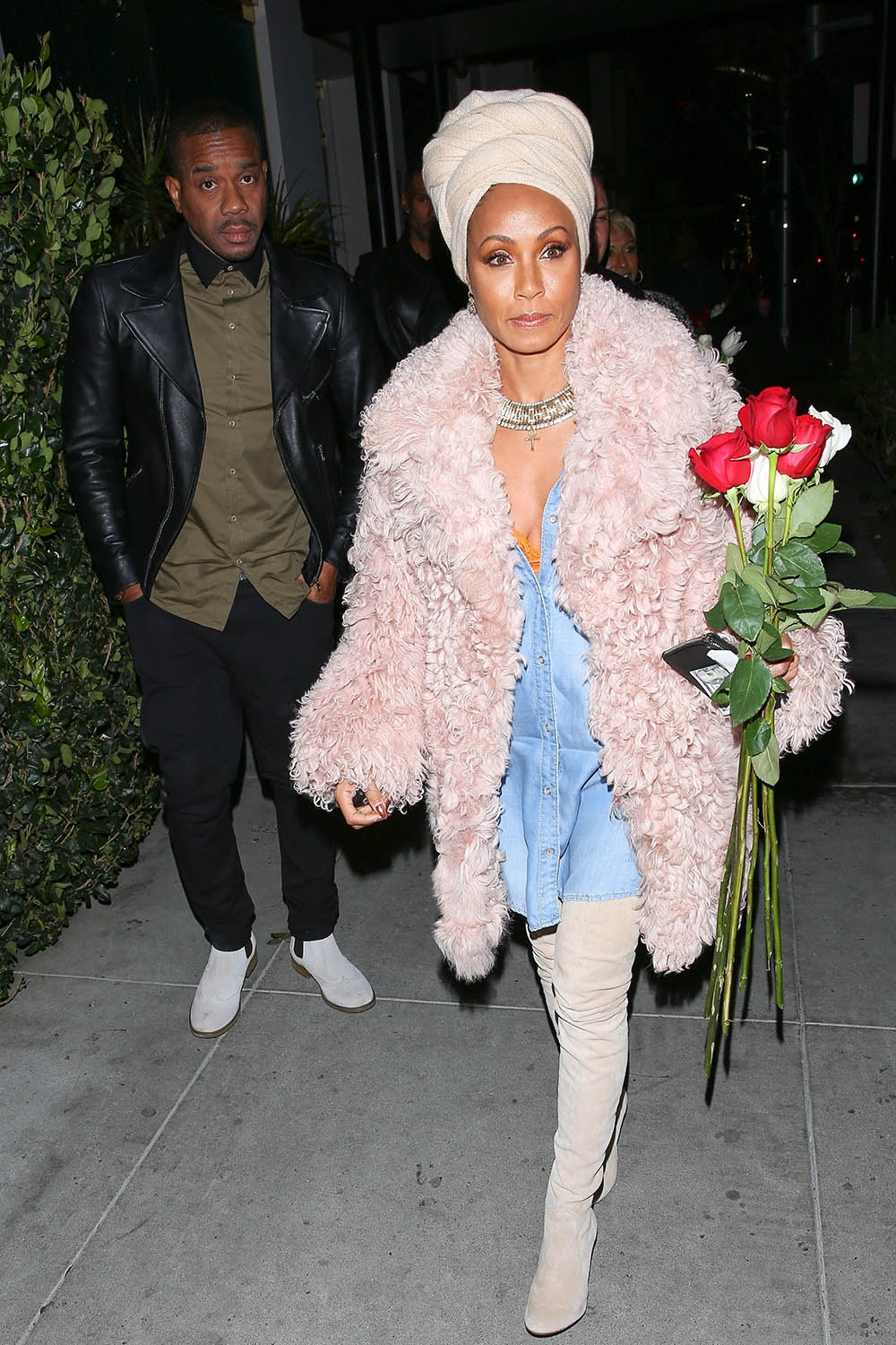 Jada Pinkett Smith and Duane Martin leave Mastro's