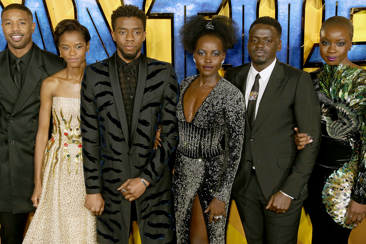 Cast of Black Panther at European Premiere
