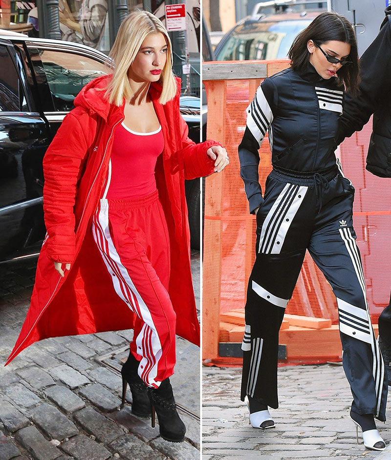 Hailey Baldwin and Kendall Jenner at NYFW