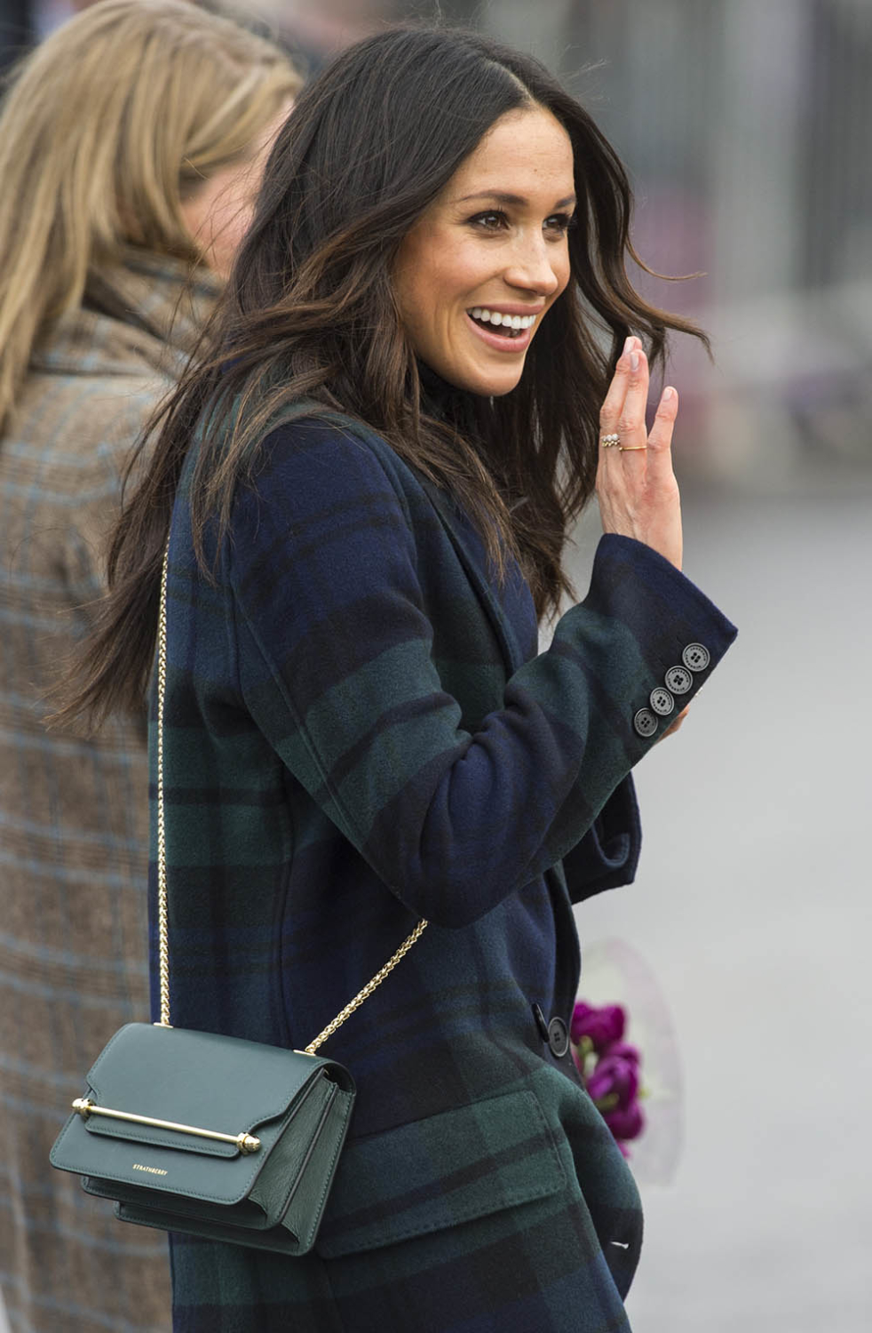 Celeb Style: Meghan Markle Wearing Strathberry Crossbody Bag | Sandra Rose