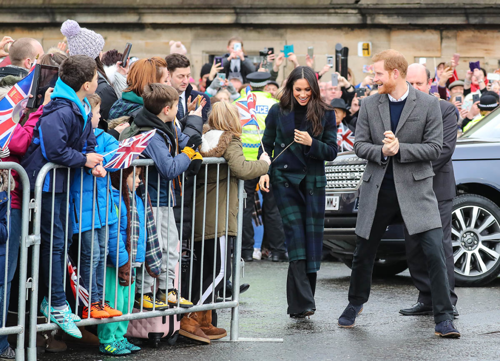 Prince Harry and Meghan Markle visit Edinburgh Castle