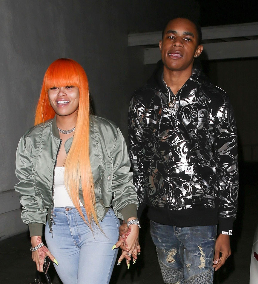 Blac Chyna and rapper YBN Almighty Jay in Studio City