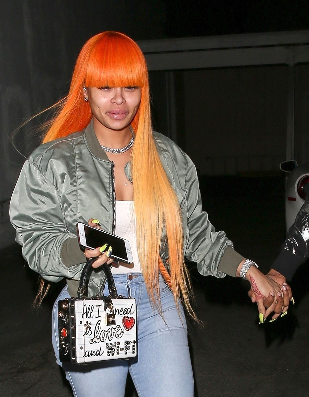 Blac Chyna and rapper YBN Almighty Jay in Studio City