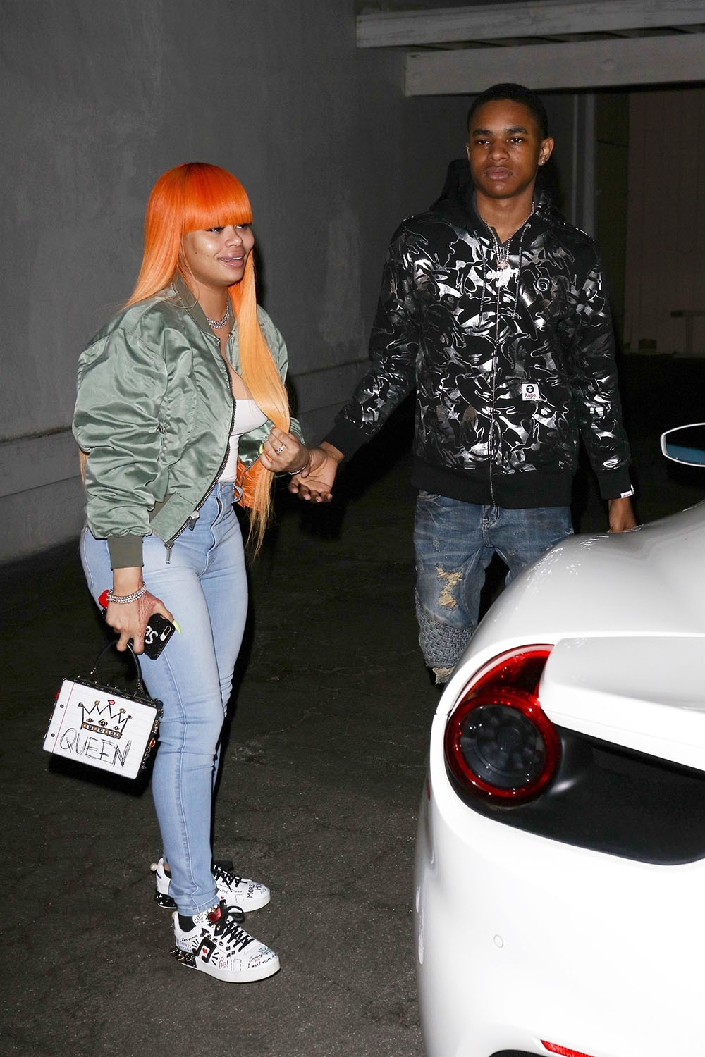 Blac Chyna and rapper YBN Almighty Jay in Studio City
