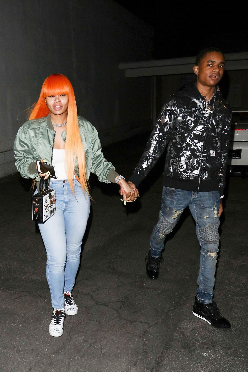 Blac Chyna and rapper YBN Almighty Jay in Studio City