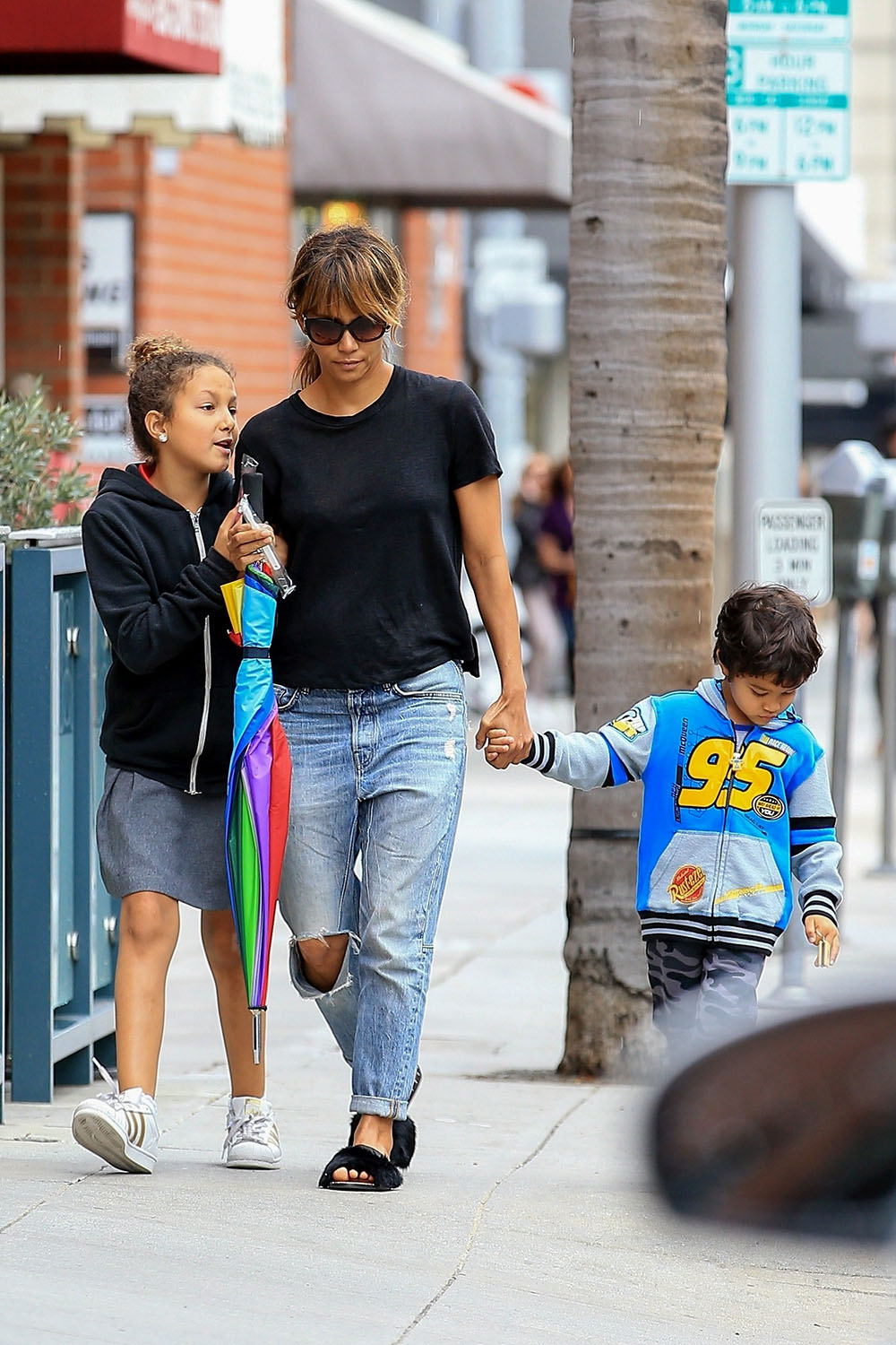 Halle Berry visits the dentist with Nahla and Maceo | Sandra Rose