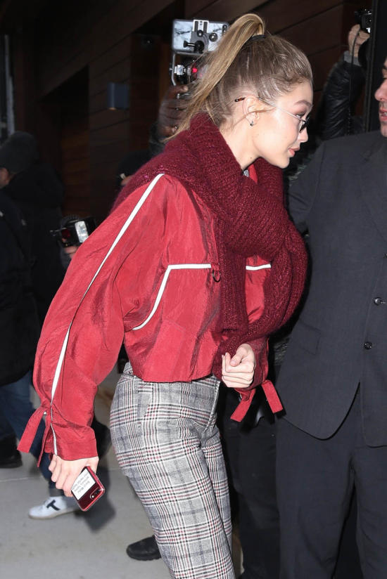 Gigi Hadid Spotted with Mental Health Warning Sticker On Smartphone