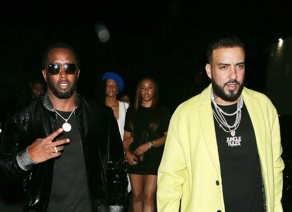 Diddy and French Montana arrive at Delilah | Sandra Rose