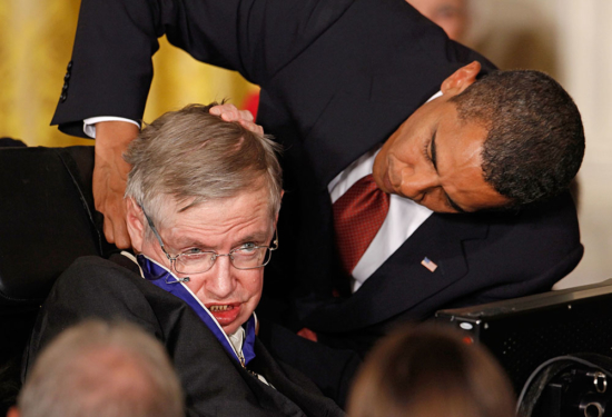 Obama Honors Stephen Hawking With Congressional Medal Of Freedom ...